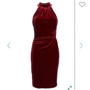 New - Red Velvet Christmas Cocktail Dress